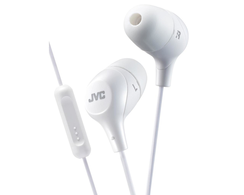 JVC HA-FX38M-W-E Inner ear headphones with remote & microphone