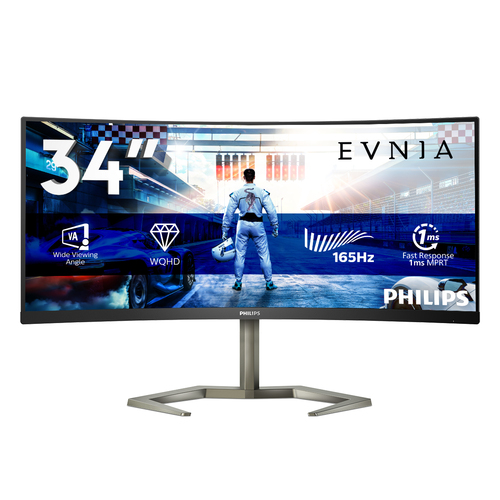 Philips Momentum 34M1C5500VA/00 computer monitor 86.4 cm (34″) 3440 x 1440 pixels Wide Quad HD LCD Black