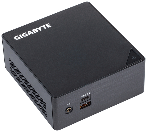 GIGABYTE GB-BKi3HA-7100 (rev. 1.0) 0.6L sized PC Black i3-7100U BGA 1356 2.4 GHz