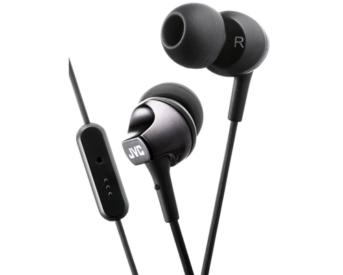 JVC HA-FR325-B-E Inner ear headphones with remote & mic