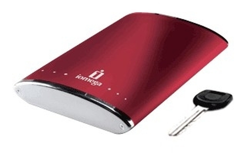 Iomega 250GB eGo Portable Hard Drive USB 2.0 external hard drive 5400 RPM Red