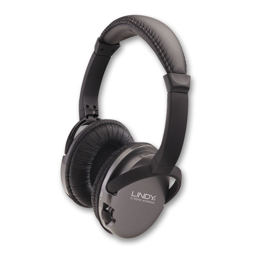 Lindy WHF-45 Headphones Wireless Head-band Music Black, Grey