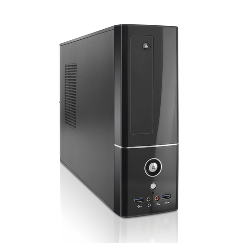 TooQ TQC-3003U3-B computer case Low Profile (Slimline) Black 500 W