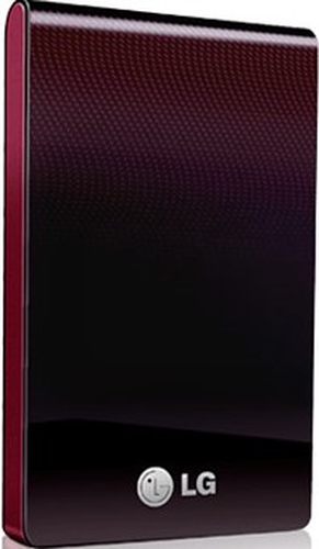 LG 320GB XD1 external hard drive 5400 RPM 2.5″ Red