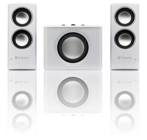 Verbatim 2.1 Multi Media Portable Speaker System speaker set 3 W White 2.1 channels 2 W