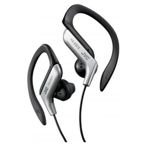 JVC HAEB75S headphones/headset Wired Ear-hook Sports Black, Silver