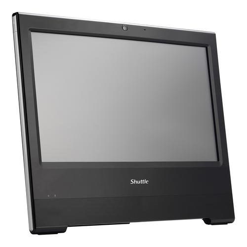Shuttle All-In-One Barebone X50V8, 15.6″ Single-Touch-Screen (resistive), Celeron 5205U, Wifi, IP54, fanless, 24/7 permanent operation