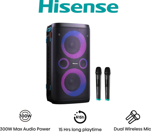 Hisense Party Storm 1 Party speaker Black 300 W