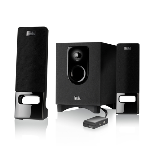 Hercules XPS 2.1 35 speaker set 25 W Black 2.1 channels 10 W