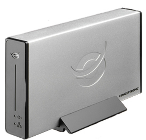Conceptronic Grab’n’GO Network LAN Hard Drive 400GB external hard drive 7200 RPM 3.5″ Silver