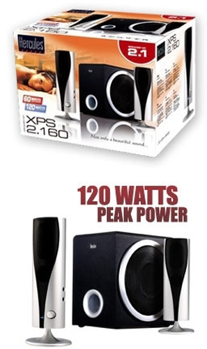 Hercules XPS 2.160 speaker set 2.1 channels 15 W