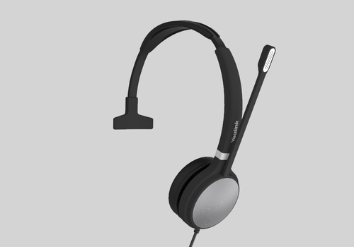 Yealink UH36 Mono UC Headset Wired Head-band Office/Call center USB Type-A Black, Silver