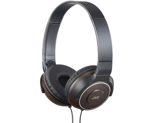 JVC HA-S220-T-E Headset Wired Head-band Music Black, Brown