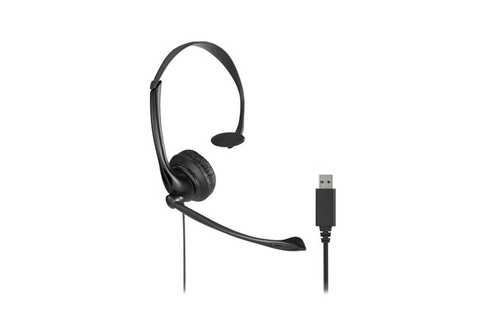 Kensington K80100AP headphones/headset Wired Head-band Office/Call center USB Type-A Black