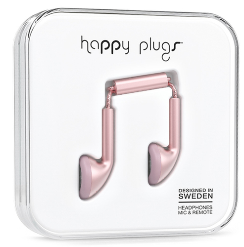 Happy Plugs Earbug Headset Wired In-ear Gold, Pink