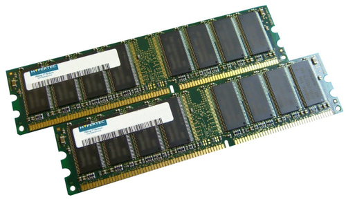 Hypertec 2GB PC3200 Kit (Legacy) memory module 2 x 1 GB DDR 184-pin DIMM