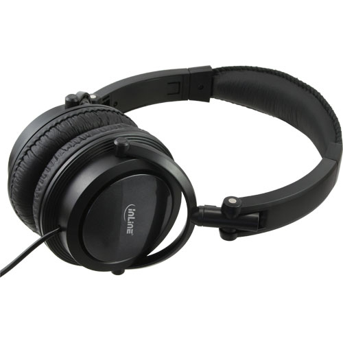 InLine 55350 headphones/headset Wired Head-band Calls/Music Black