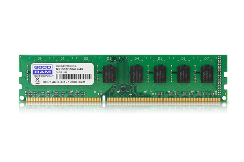 Goodram GR1333D364L9/1G memory module 1 GB 1 x 1 GB DDR3 240-pin DIMM