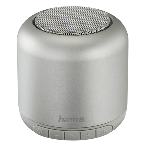 Hama Steel Drum Mono portable speaker Silver 3 W