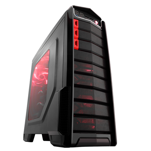 itek Defender Midi Tower Black, Red