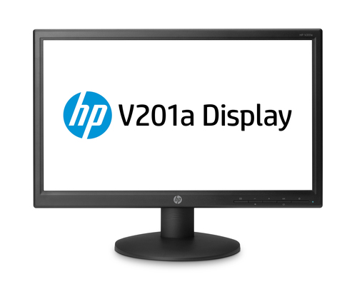 HP V201a computer monitor 49.4 cm (19.4″) 1600 x 900 pixels Black