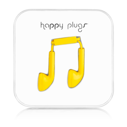 Happy Plugs Earbud Headset Wired In-ear Calls/Music Yellow