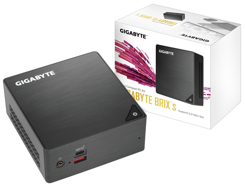 GIGABYTE GB-BRI5H-8250 PC/workstation barebone UCFF Black i5-8250U BGA 1356 1.6 GHz