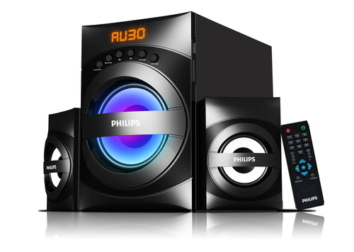 Philips MMS3535F/94 speaker set 30 W PC Black 2.1 channels 2-way 15 W