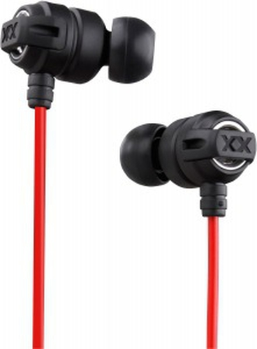JVC HA-FX1X Headphones Wired Music Black, Red