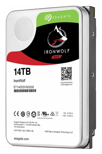 Seagate IronWolf internal hard drive 14 TB 7200 RPM 256 MB 3.5″ Serial ATA III