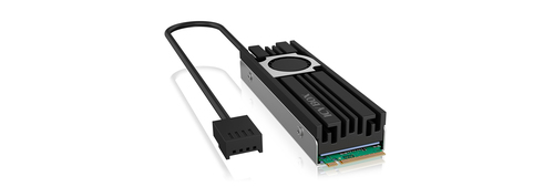 ICY BOX IB-M2HSF-703 Solid-state drive Heatsink/Radiator 2 cm Black, Grey 1 pc(s)
