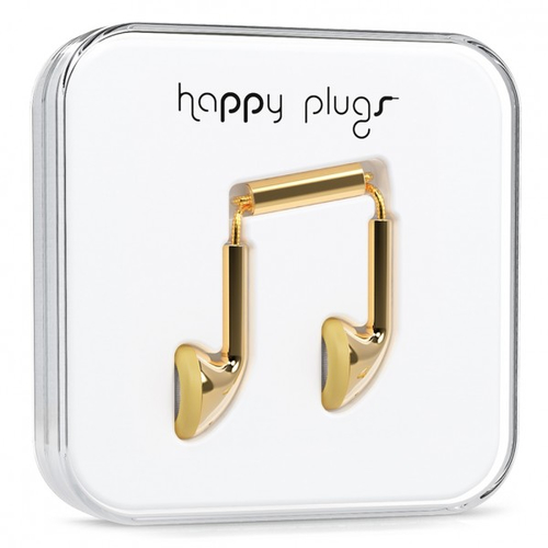 Happy Plugs Earbud Gold Headset Wired In-ear Calls/Music