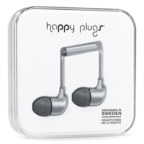 Happy Plugs In-Ear Headset Wired Grey