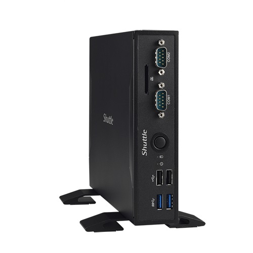 Shuttle XPC slim DS77U Intel® Celeron® 3865U 4 GB DDR4-SDRAM 64 GB SSD Windows 10 IoT Core Mini PC Black