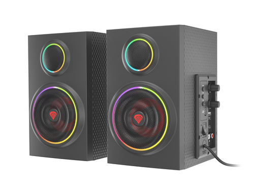 GENESIS Helium 300 BT speaker set 24 W PC/Laptop Black 2.0 channels 2-way Bluetooth