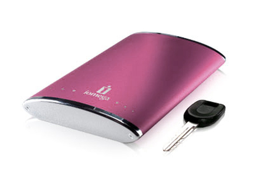 Iomega 250GB Portable Hard Drive external hard drive 5400 RPM USB 2.0 Pink