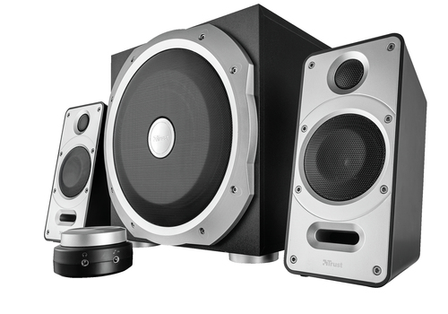 Trust Byron 2.1 speaker set 60 W Universal Black, Silver 2.1 channels