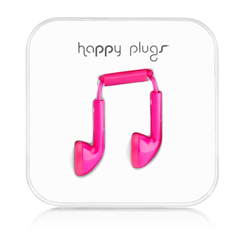 Happy Plugs Earbud Headset Wired In-ear Calls/Music Pink