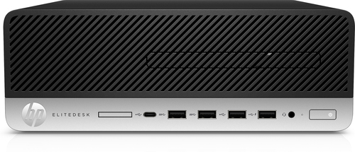 HP EliteDesk 705 G4 AMD Ryzen™ 7 PRO 2700 8 GB DDR4-SDRAM 256 GB SSD AMD Radeon R7 430 Windows 10 Pro SFF PC Black, Silver