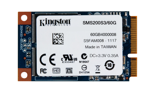 Kingston Technology SMS200S3/60G internal solid state drive 60 GB mSATA Serial ATA