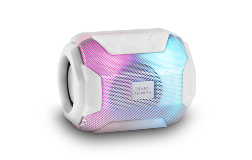 Mars Gaming MSBAXW, Bluetooth Speaker Compact White