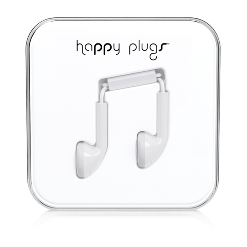Happy Plugs Earbud Headset Wired In-ear White