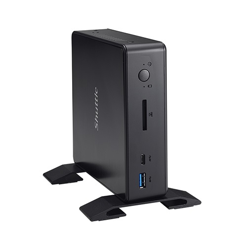 Shuttle XPC nano NC02U Intel® Celeron® 3855U 2 GB DDR3L-SDRAM 32 GB SSD Windows 10 Pro Mini PC Black