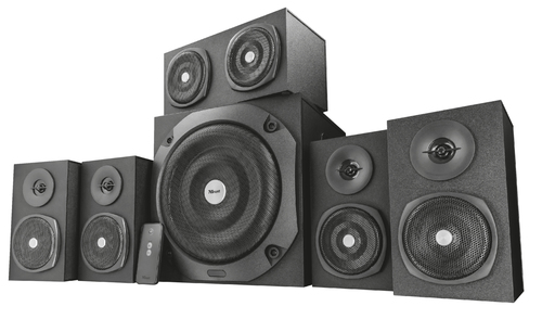 Trust Vigor speaker set 75 W Home theatre Black 5.1 channels