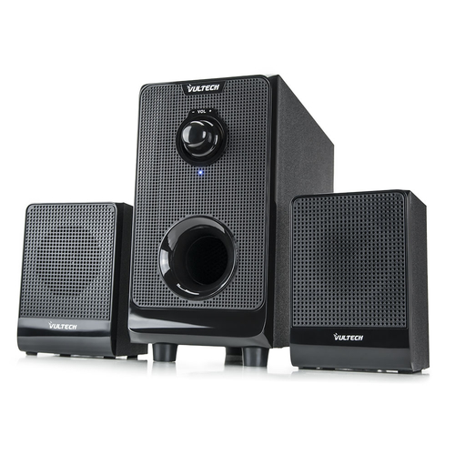 Vultech SP-2008 speaker set 25 W Speaker set unit Black, Blue 2.1 channels