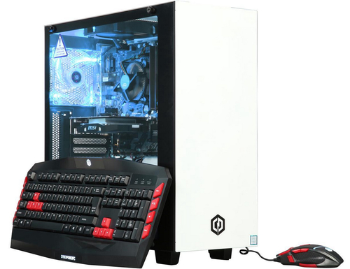 CyberPower Gamer Xtreme S202T Intel® Core™ i7 i7-7700K 8 GB DDR4-SDRAM 1.12 TB HDD+SSD NVIDIA® GeForce® GTX 1050 Ti Windows 10 Home PC Transparent, White