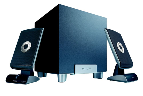 Philips A3.310/00 speaker set 32 W PC/Laptop Black, Silver 2.1 channels 12 W