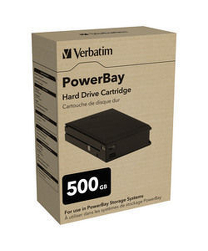 Verbatim PowerBay Hard Drive Cartridge 500GB external hard drive 7200 RPM 3.5″ Black