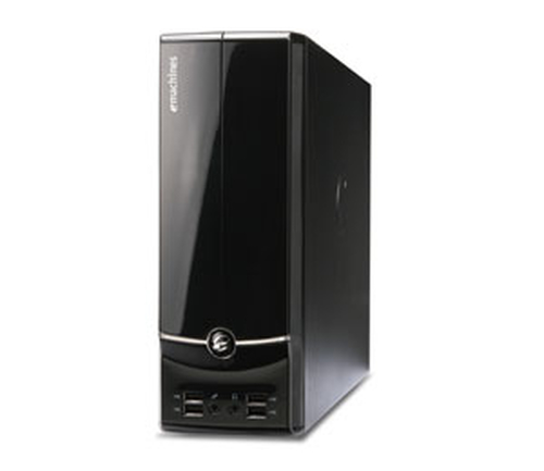 Acer eMachines EL1600 Intel Atom® 1 GB DDR2-SDRAM 160 GB Intel® GMA 950 Windows XP Home Edition Micro Tower PC Black