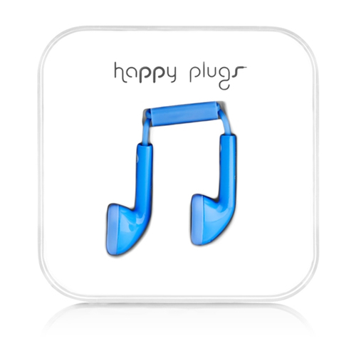 Happy Plugs Earbud Headset Wired In-ear Blue